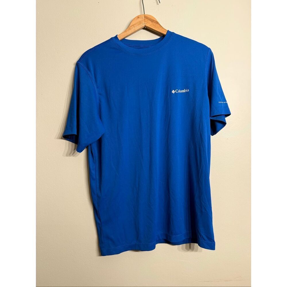 Columbia Blue Short Sleeve Crew Neck Omni-Freeze Zero Technical T-Shirt Small